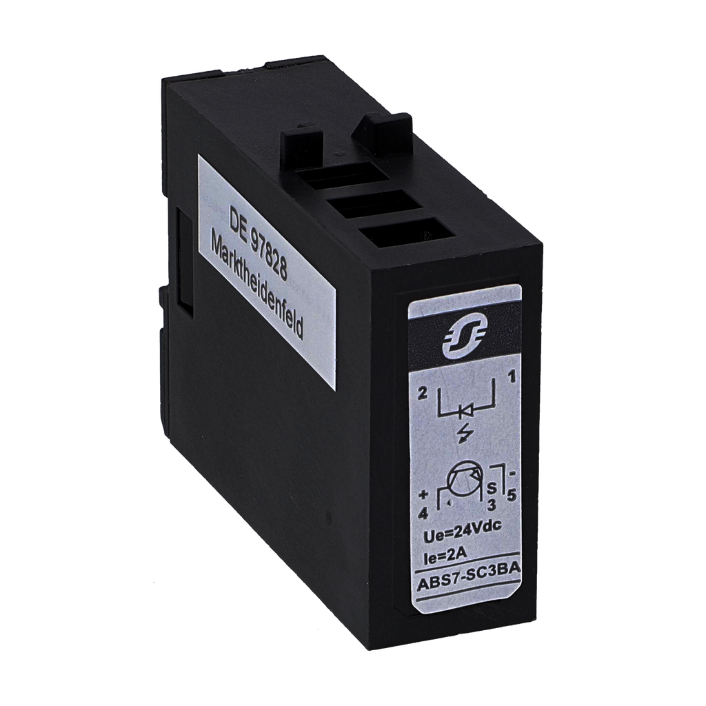 ABS7SC3BA – plug-in solid state relay – 12.5 mm – output – 24 V DC – 2 A