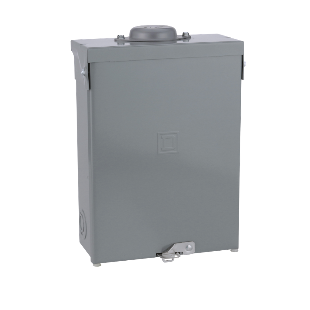 QO612L100RB – Load center, QO, 1 phase, 6 spaces, 12 circuits, 100A fixed main lugs, NEMA3R