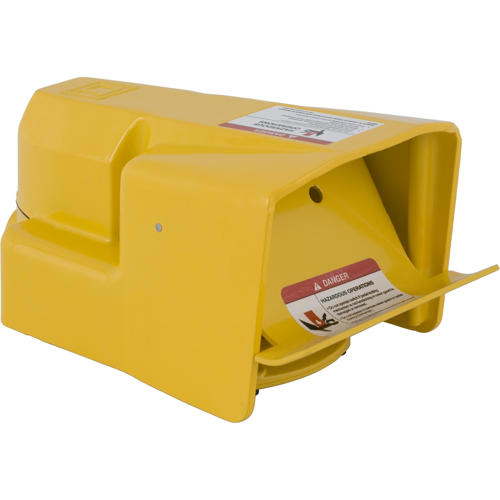Mayer-DDS-Foot Switch, Harmony, industrial, oversized pedal and side shields with safety door, four stage, 10A at 600 VAC, 2 DPDT-1
