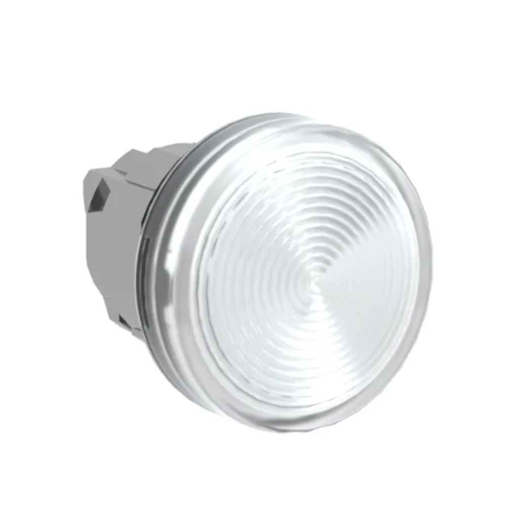 ZB4BV07 – Head for pilot light, Harmony XB4, metal, clear, 22mm, plain lens for BA9s bulb