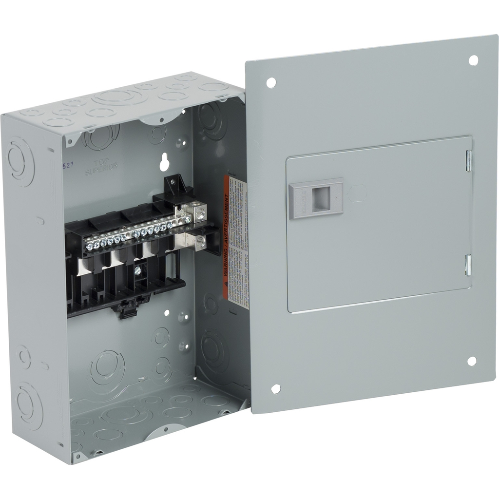 Product image for Square D QO816L100DTF 120/240 VAC 100 Amp 1-Phase 3-Wire 16-Circuit NEMA 1 Fixed Main Lug Load Center