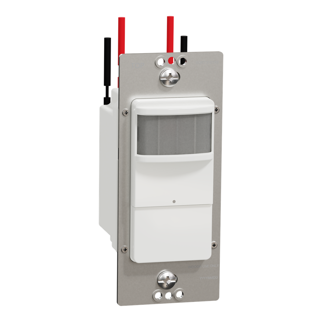 SQR73101WH – Occupancy sensor, X Series, PIR, single pole, 1 way, white, matte finish