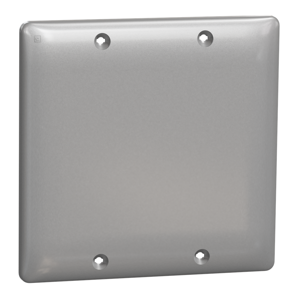 SQWS140002GY – Blank plate, X Series, 2 gang, gray, matte finish