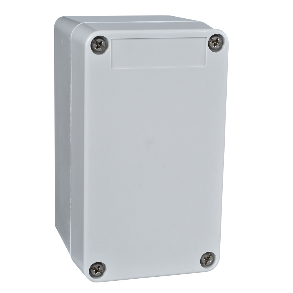XAPA1100 – Empty control station without hinges, Harmony XAP, XB2 SL, plastic, grey, undrilled, 85x146x87mm