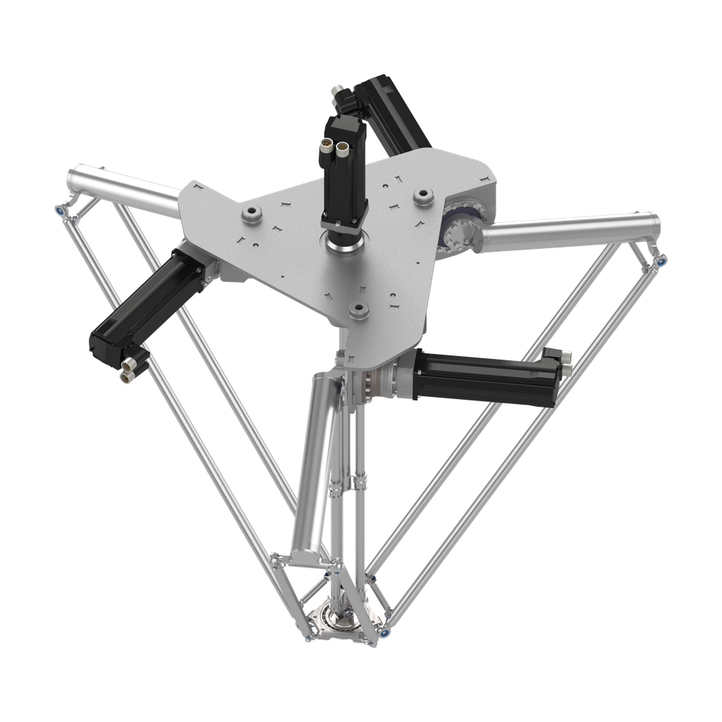 VRKP4S0RNC00000 – Delta 3 robot, P4, 3-4 axis, 15 kg permissible load, 0-1200 mm working envelop
