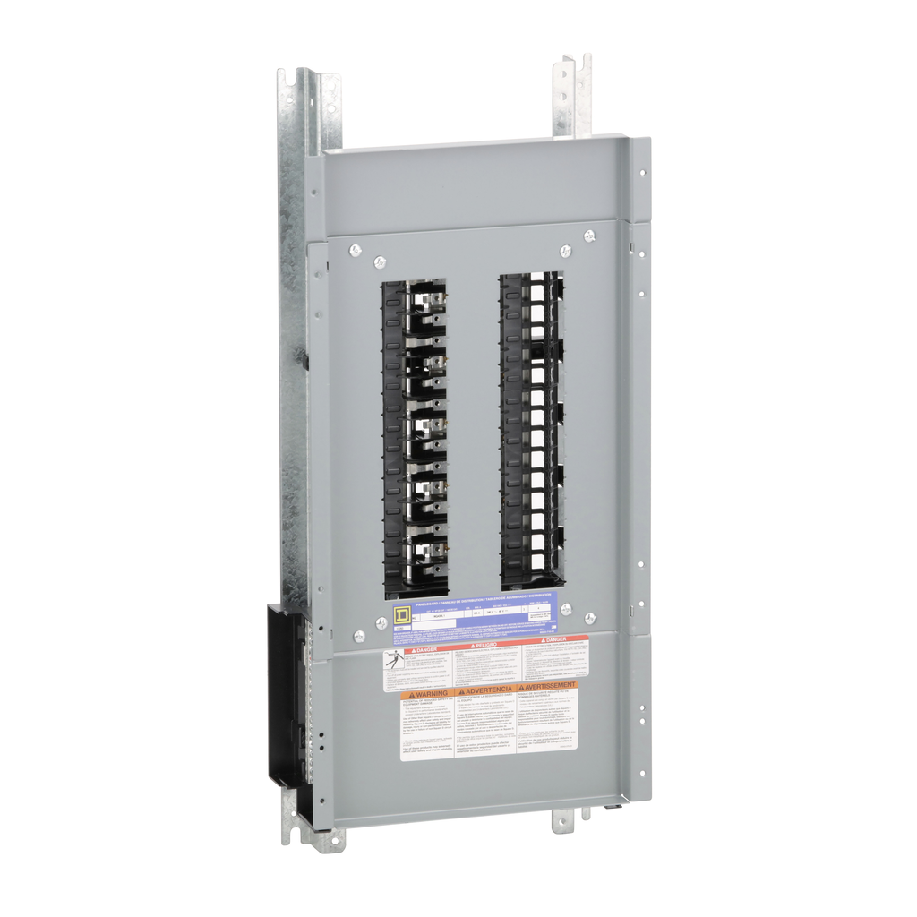 NQ430L1C – Panelboard interior, NQ, main lugs, 100A, Cu bus, 30 pole spaces, 3 phase, 4 wire, 240VAC, 48VDC