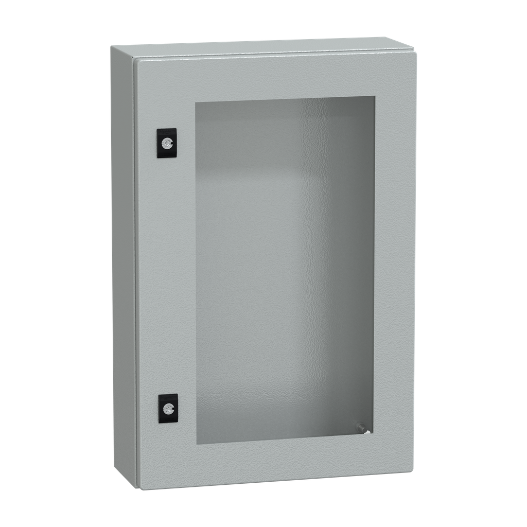 NSYCRN64150T – PanelSeT CRN tspt door w/o mount.plate. H600xW400xD150 IP66 IK08 RAL7035..