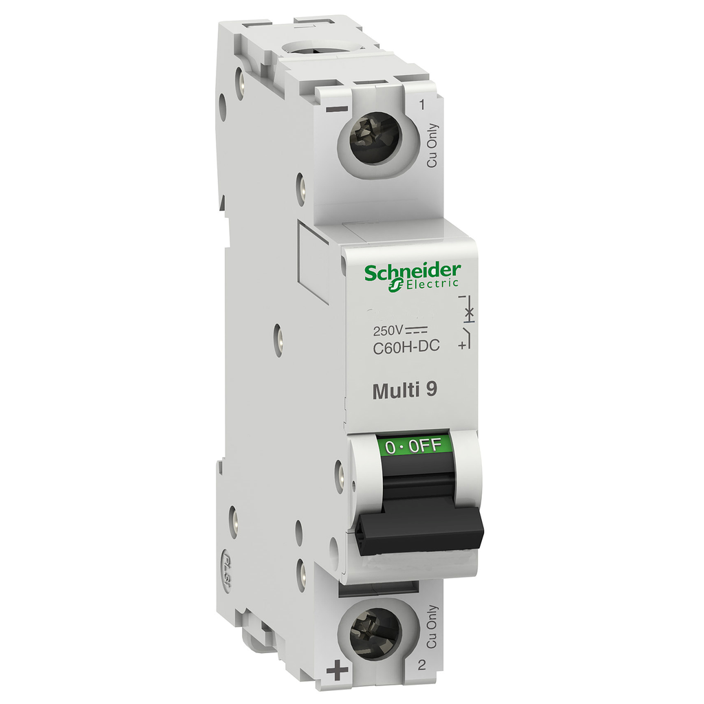 MGN61505 – Miniature circuit breaker (MCB), Multi9 C60H-DC, 1P, 5A, C curve, 5kA (UL 1077), 6kA (IEC/EN 60947-2)