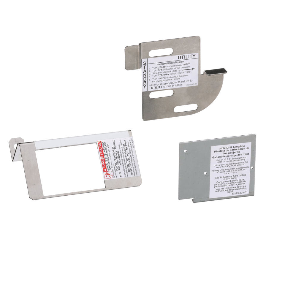 HOMCGK2C – Load center accessory, Homeline, interlock kit, generator circuit breaker, high amp, indoor, clam packaging