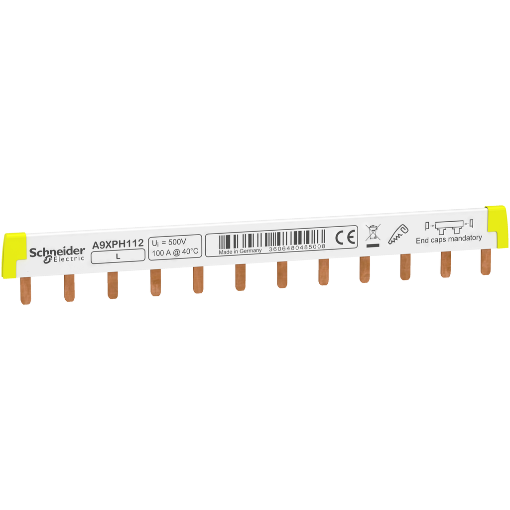 A9XPH112 – Acti9 – comb busbar – 1L – 18 mm pitch – 12 modules – 100A