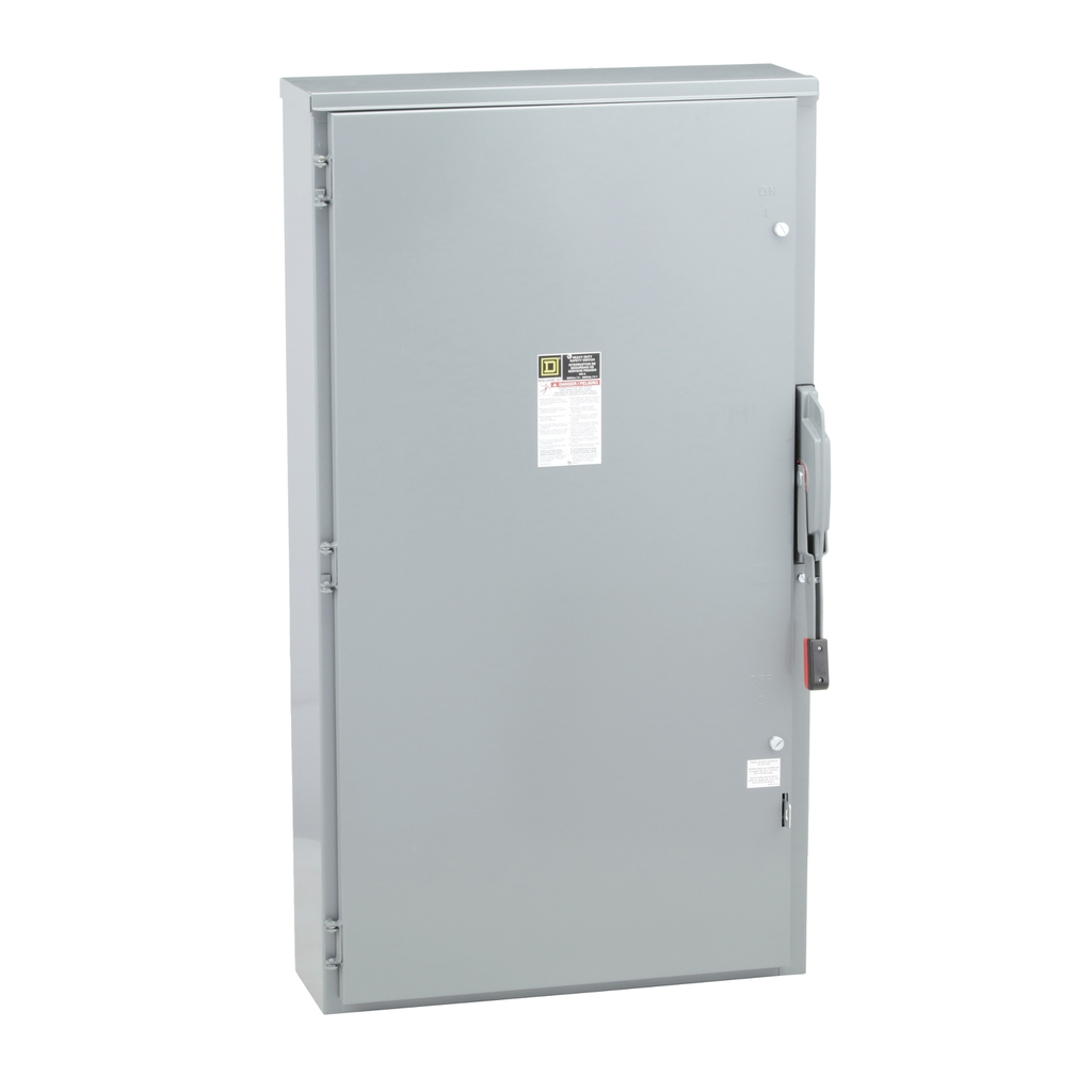 Mayer-DDS-Safety switch, heavy duty, fusible, 600A, 2 pole, 400hp, 600VAC/DC, NEMA 3R-1