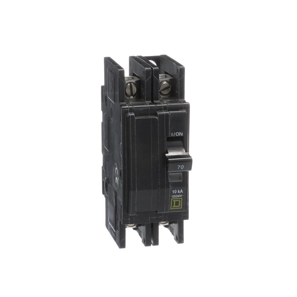 QOU270 – Mini circuit breaker, QOU, 70A, 2 pole, 120/240 VAC, 10kA