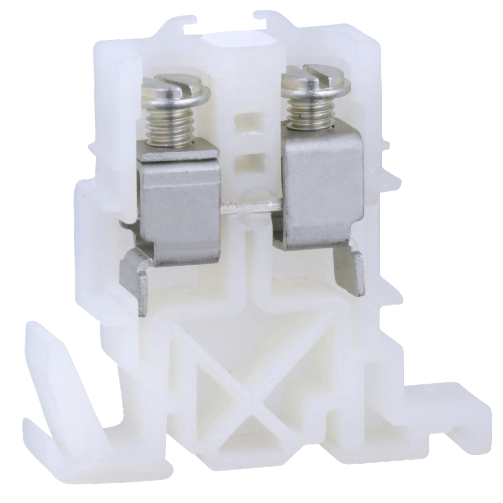 9080GC6 – Terminal block, Linergy, box connector, natural colored block, 110A, 600V