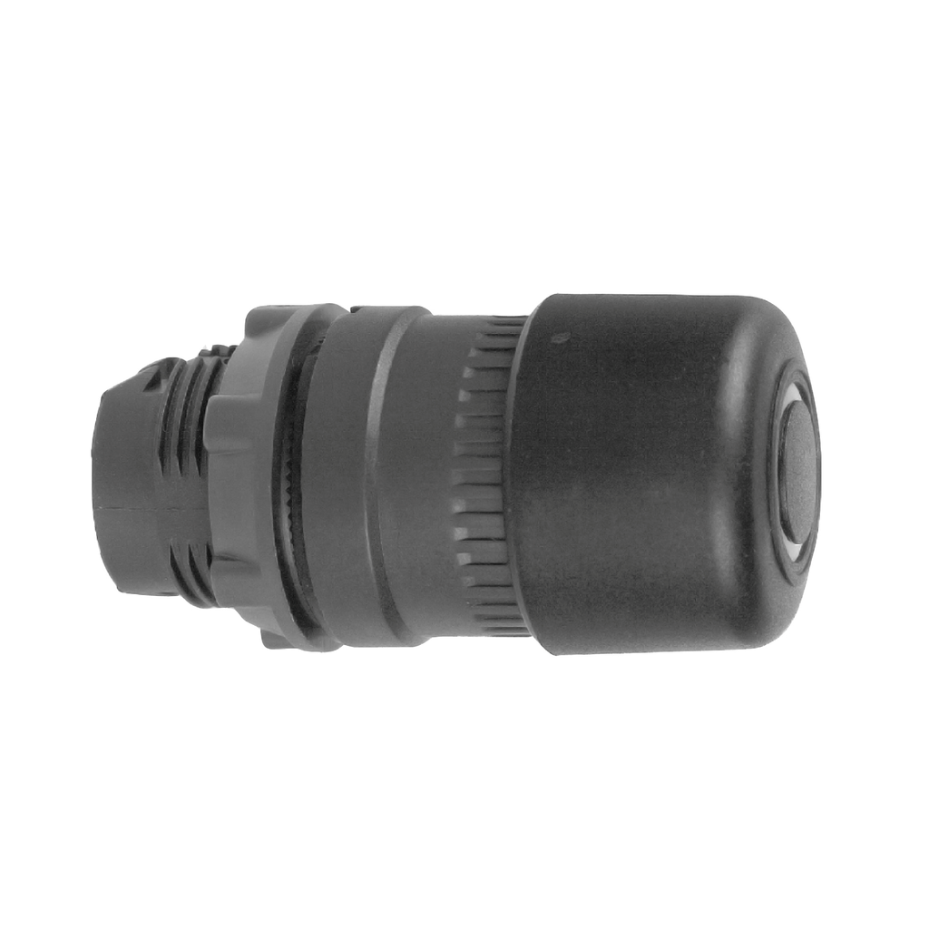 ZB5AT24 – Head for non illuminated push button, Harmony XB5, black mushroom 30mm, 22mm, latching, push-pull to release, unmarked