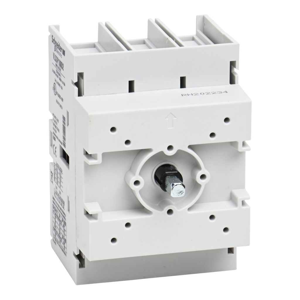 VLS3P100D2 – Disconnect switch, TeSys VLS, body switch, 100A, 50HP at 480VAC, UL98, three phase, 50kA SCCR, size 2, door mount