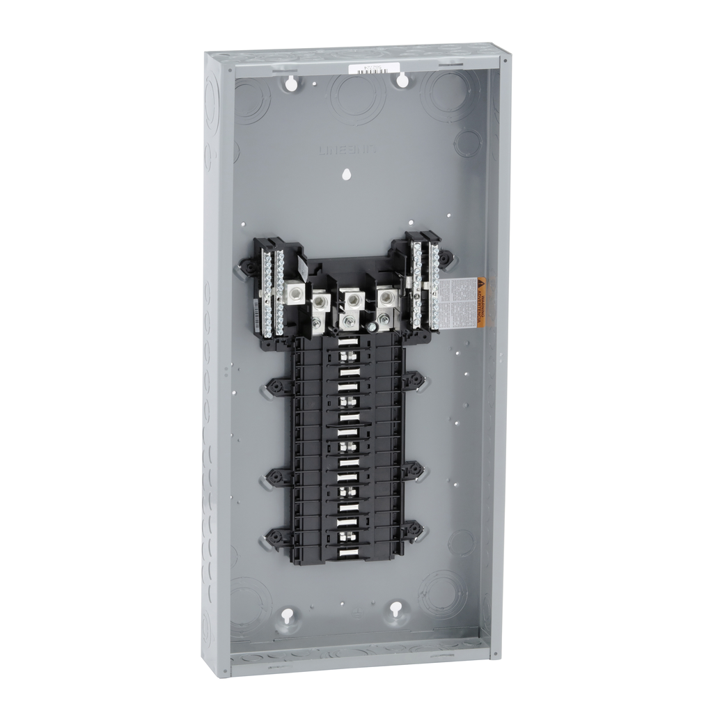 QO330L200G – Load center, QO, 3 phase, 30 spaces, 30 circuits, 200A fixed main lugs, NEMA1, gnd bar