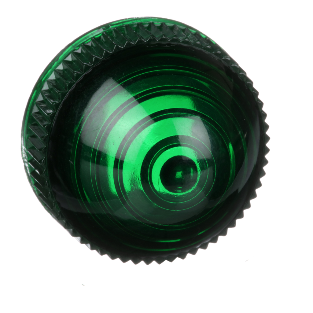 9001G9 – 30mm Push Button, Types K or SK, pilot light lens, plastic domed, green