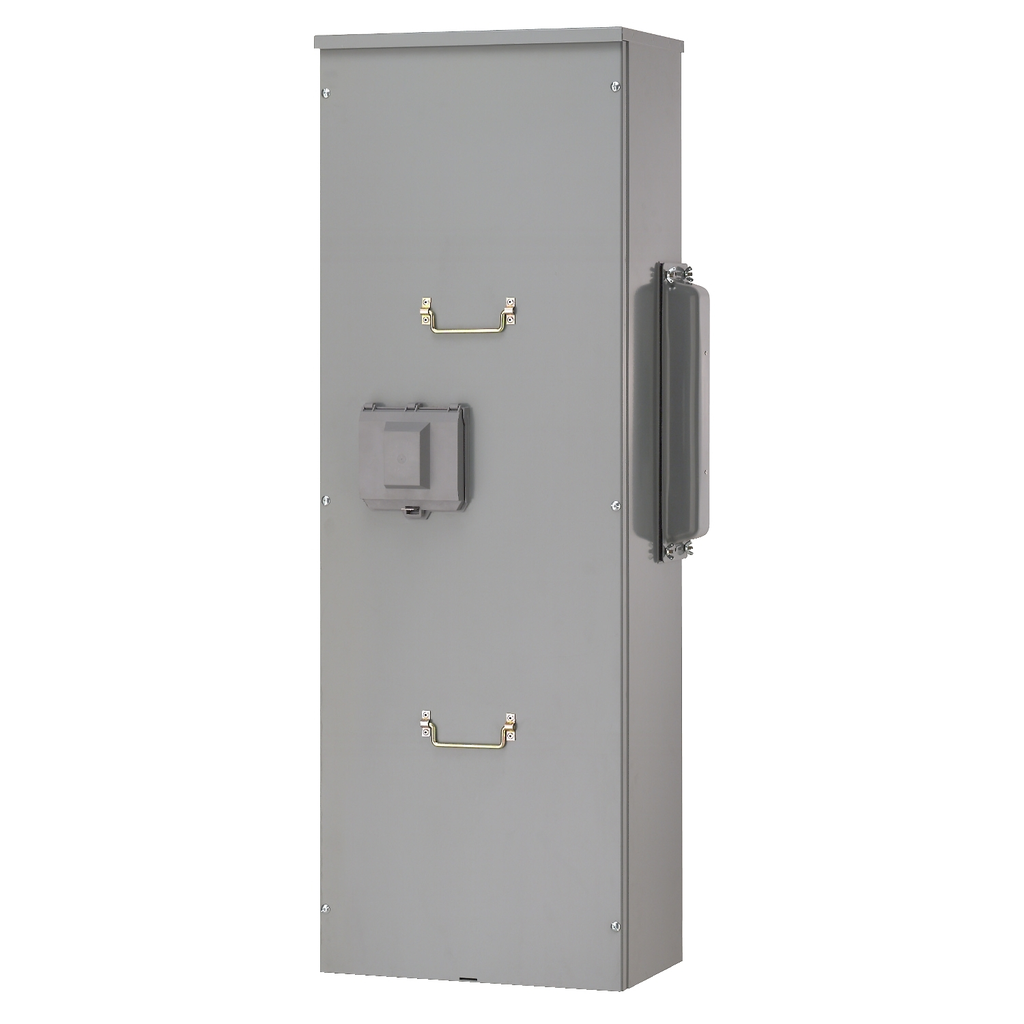 Mayer-DDS-Main circuit breaker unit, EZ Meter-Pak, 800A, 120/240VAC, 1ph/3W, 800A bus, 65kA, OH/UG, Type 3R-1