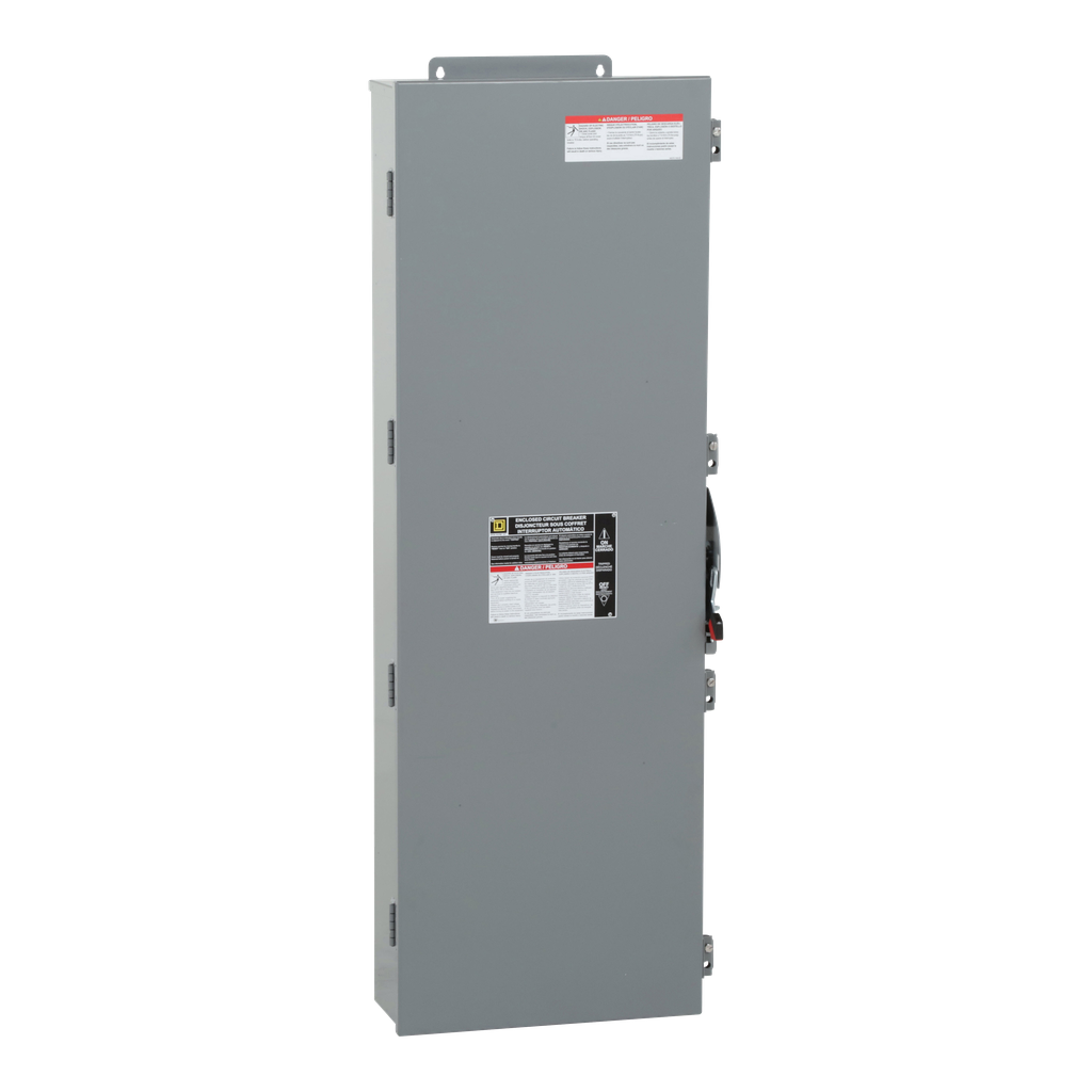 L600AWK – Circuit breaker enclosure, PowerPacT L, 250A to 600A, 3 pole, NEMA 12/3R, without knockouts