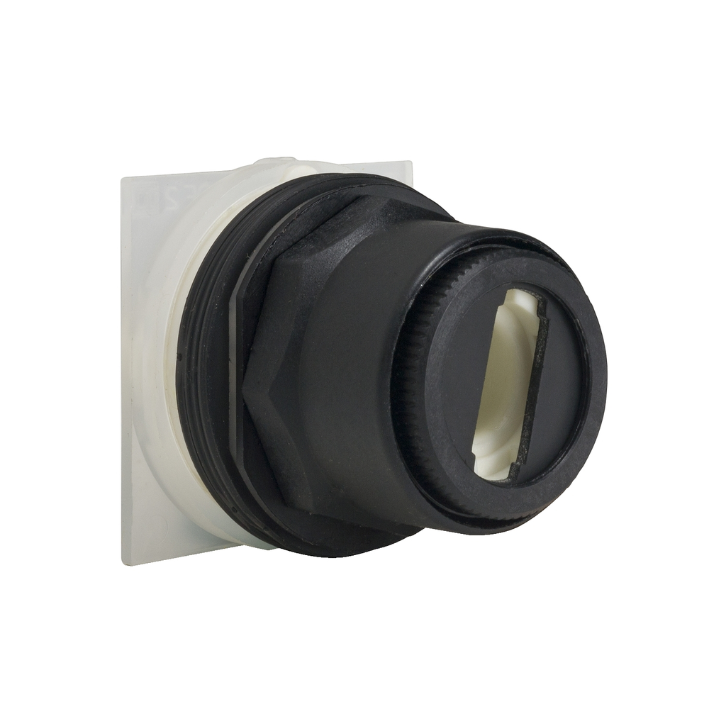 Mayer-DDS-Selector switch head, Harmony 9001SK, plastic, without handle, 30mm, 3 positions, spring return left to center-1