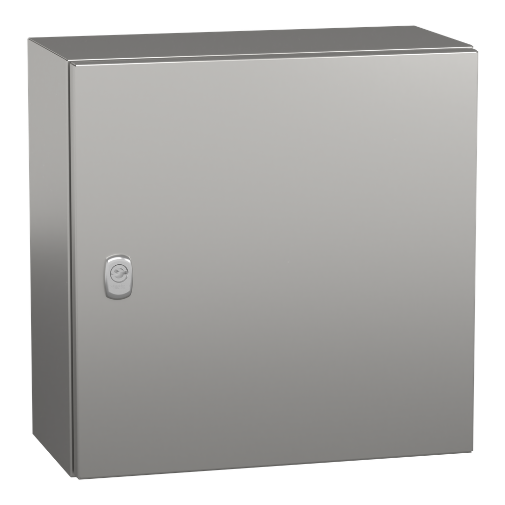 NSYS3X4420H – Wall mounted enclosure, PanelSeT S3X, stainless steel 316L, plain door, 400x400x200mm, IP66