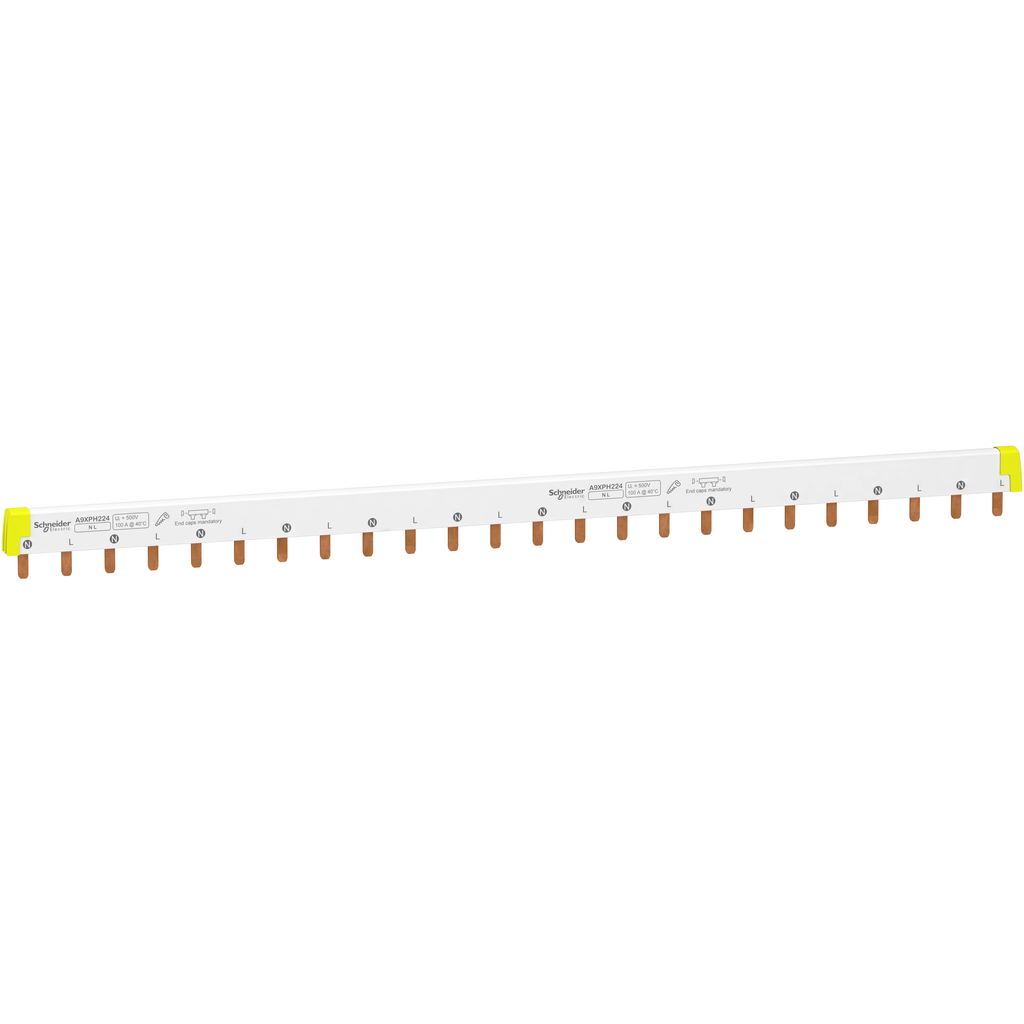 A9XPH224 – Acti9 – comb busbar – 1L N – 18 mm pitch – 24 modules – 100 A