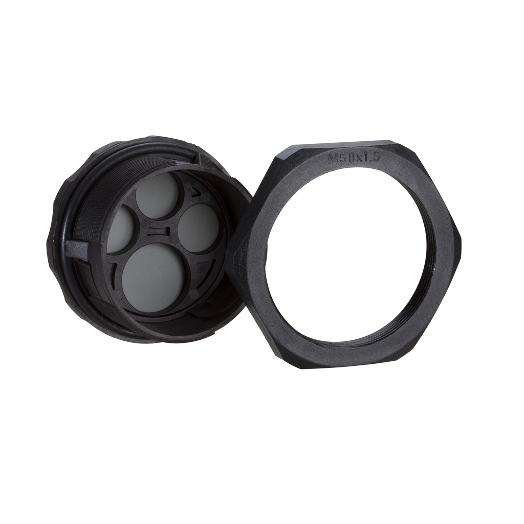 NSYTSAM638SE – Cable passages IP65, round, M63, w/o connectors, 8 entries.