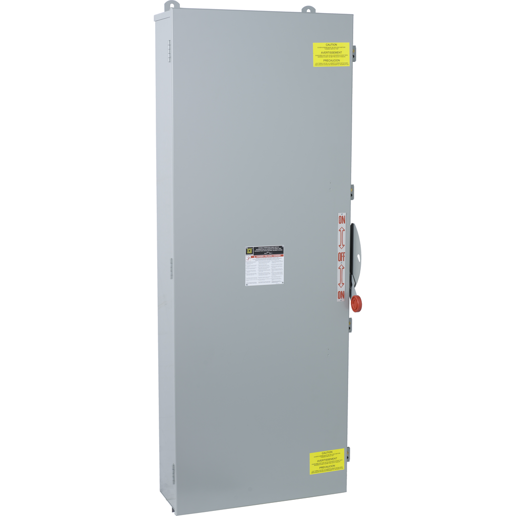 DTU366AWK – Safety switch, double throw, non fusible, 600A, 600V, 3 pole, 350HP, NEMA 12, no knock outs