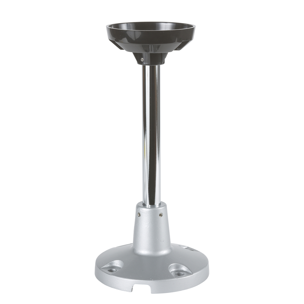 XVCZ13 – Mounting tube, Harmony XVC, with metal fixing plate, aluminium, for tower light XVC 100mm, and beacon XVR 106 and 120mm