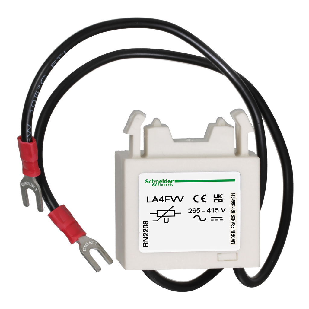 LA4FVV – TeSys F – suppressor module – varistor (peak limiting) – 265…415 V AC/DC