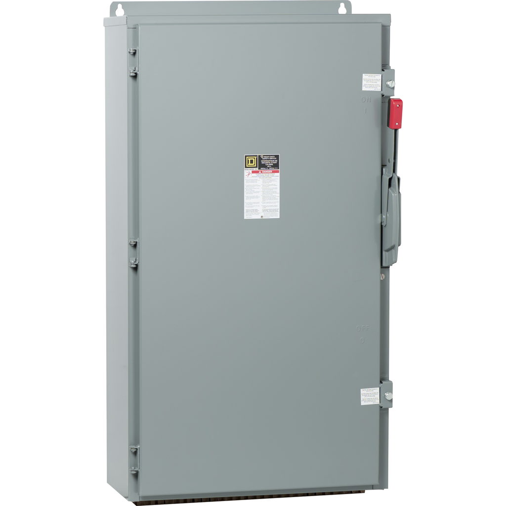 CH366AWK – Safety switch, heavy duty, fusible, 600A, 600VAC/VDC, 3 poles, 500HP, NEMA 12