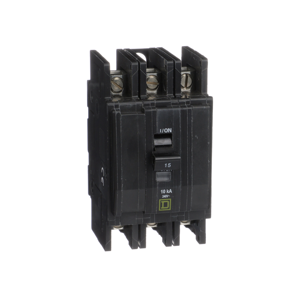 QOU315 – Mini circuit breaker, QOU, 15A, 3 pole, 240VAC, 10kA