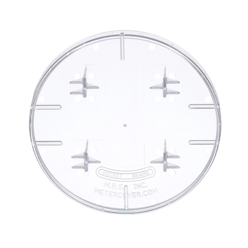 29007 – Meter accessory, EZ Meter-Pak, closing plate, for ring or ringless meter covers, Lexan