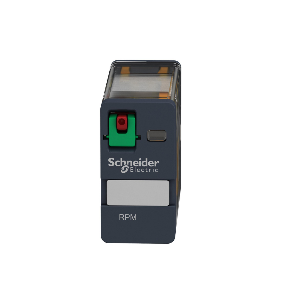 Mayer-DDS-plug-in relay, Harmony electromechanical relays, 15A, 1CO, lockable test button, 24V AC-2