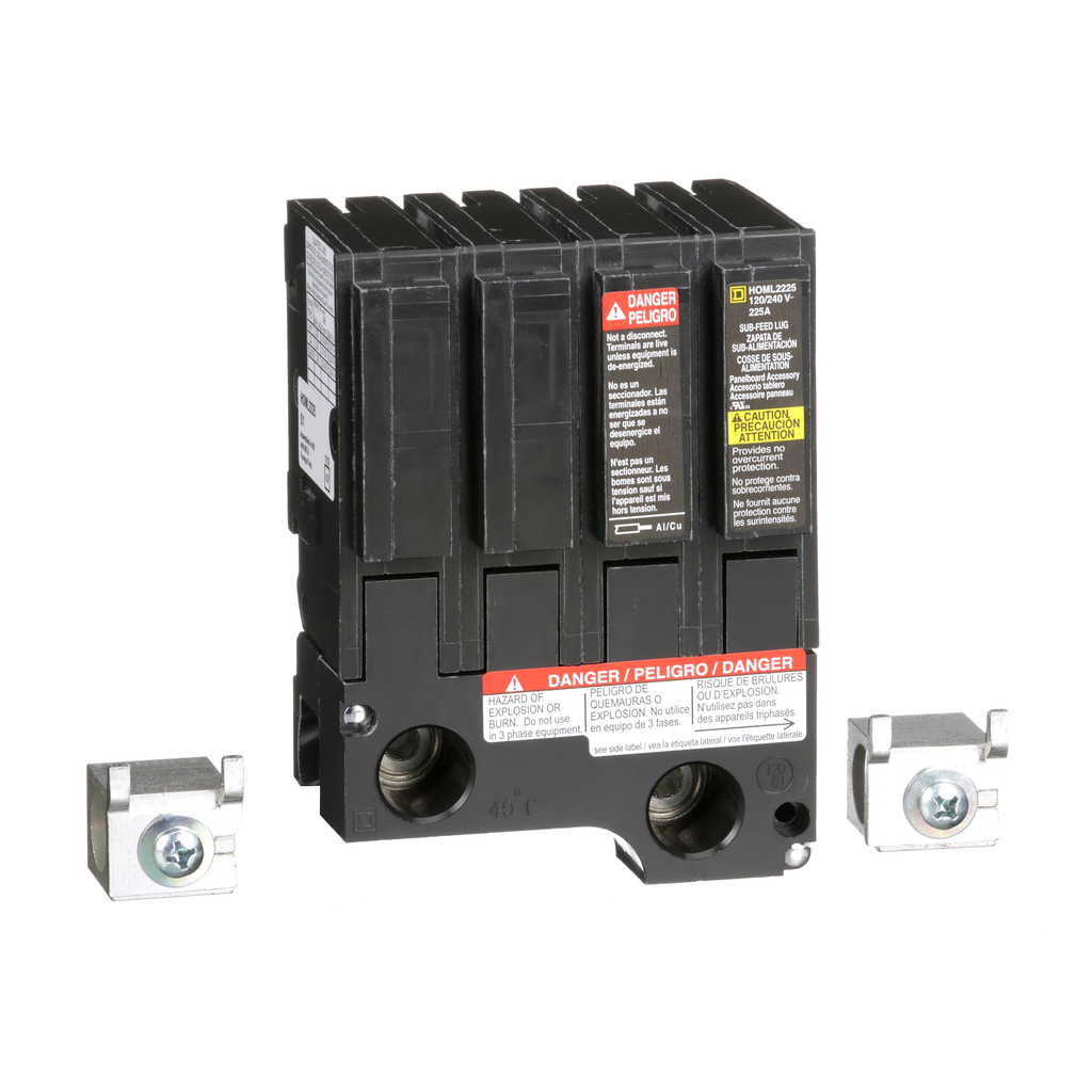 HOML2225 – Load center accessory, Homeline, lug kit, main, 225A