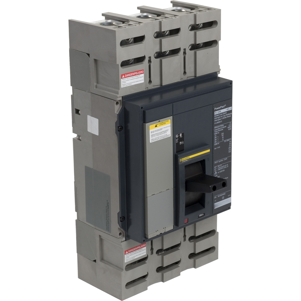 PJL36000S10 – Automatic switch, PowerPacT P, 1000A, 3 pole, 600VAC, 25kA, lugs, magnetic