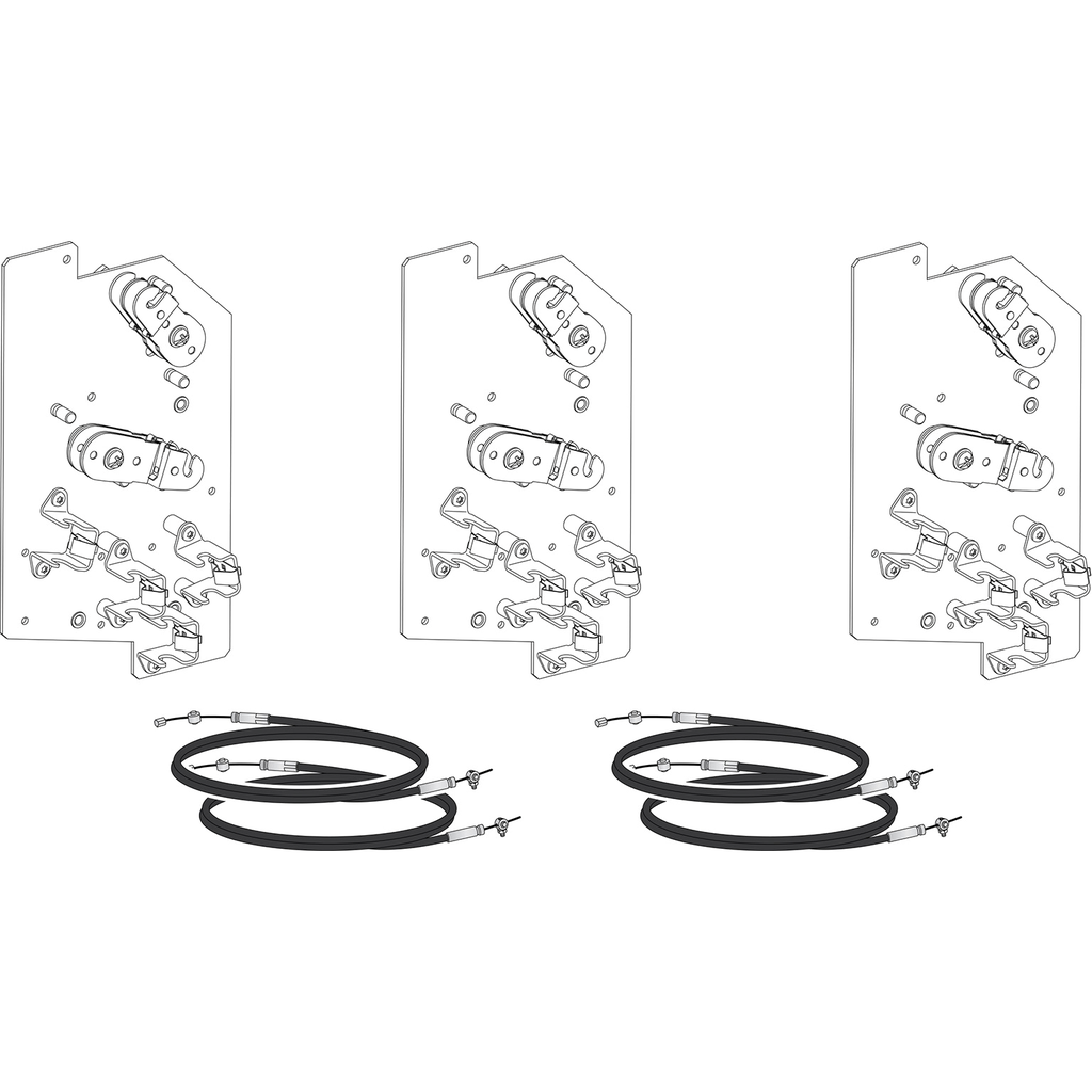 LV848608SP – Mechanical interlocking, MasterPact MTZ2/MTZ3 fixed/drawout, 1 cable interlocking kit, 2N/1R, spare part
