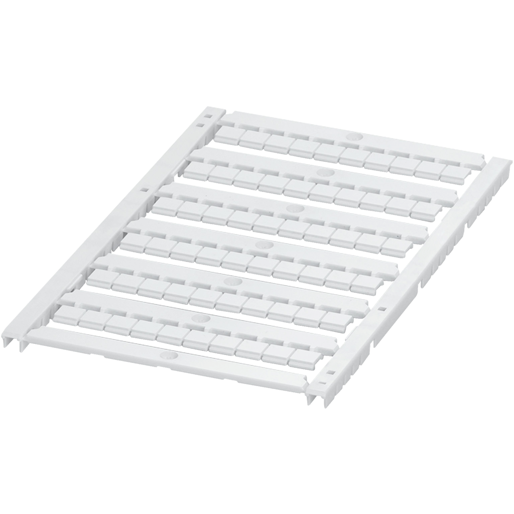 NSYTRABFPV6 – Marking card, Linergy TR, flat, 6mm, unprinted with 6 strips, 60 characters, White, set of 10