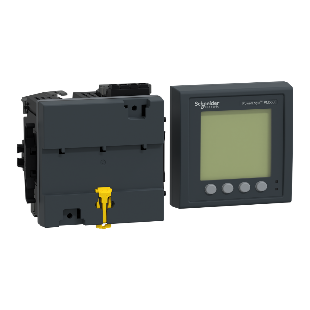 METSEPM5563RD – power meter PowerLogic PM5563, 2 ethernet, up to 63th Harmonic, 1,1MB 4DI/2DO 52 alarms, with remote display