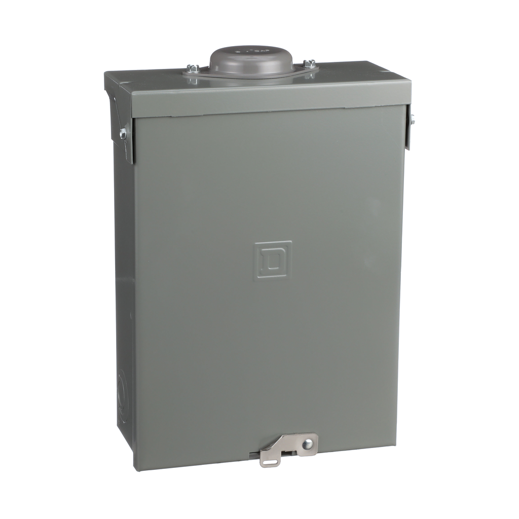 QO1DM10030TRBR – Generator panel, QO, 1 phase, 4 spaces, 8 circuits, 30A main breaker with interlock, NEMA3R, gnd bar, UL