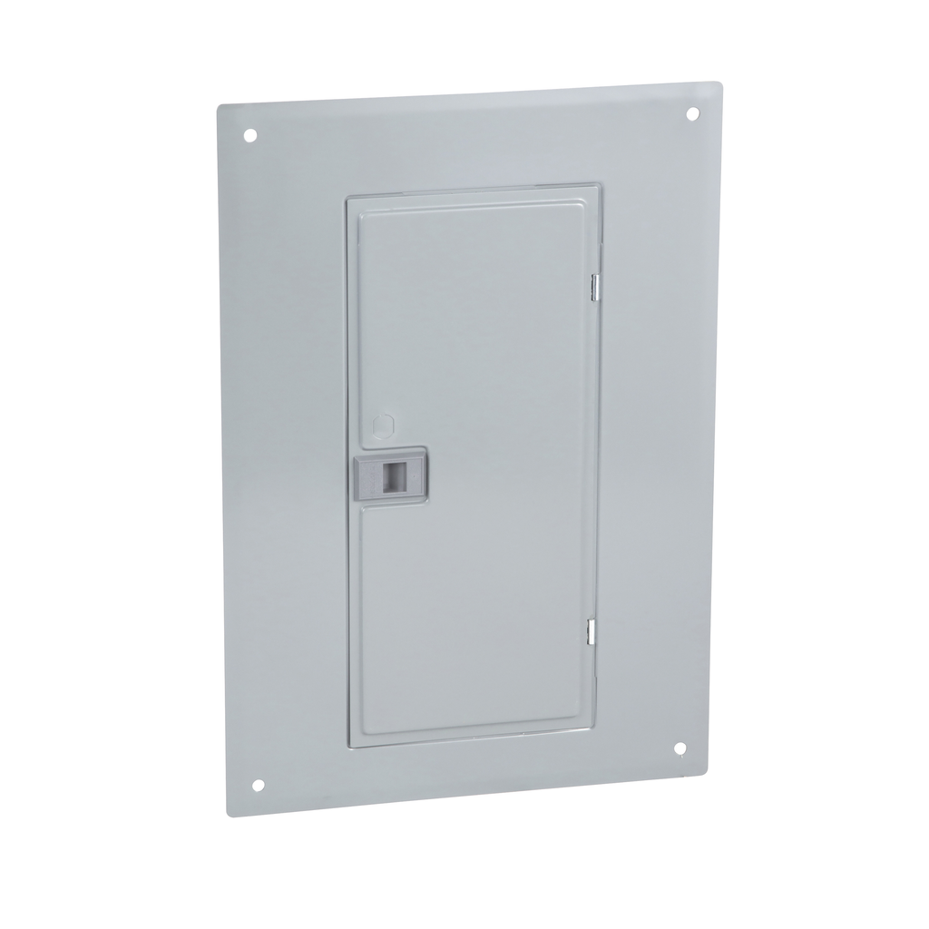 QOC24UF – Replacement cover, QO, for 24 space load center, flush, gray