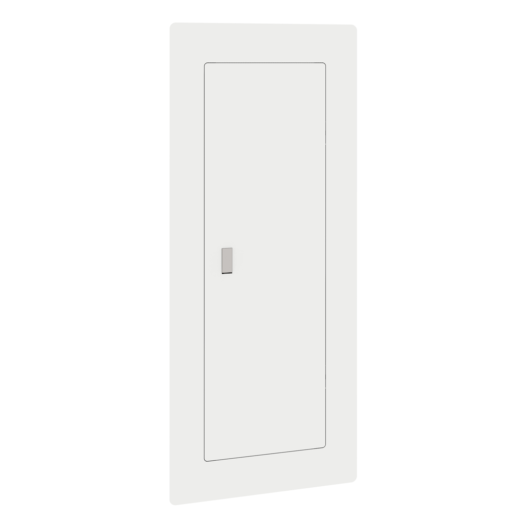 QOCMF42UCW – Replacement cover, QO, for 42 space load center, mono flat, combination flush and surface, white