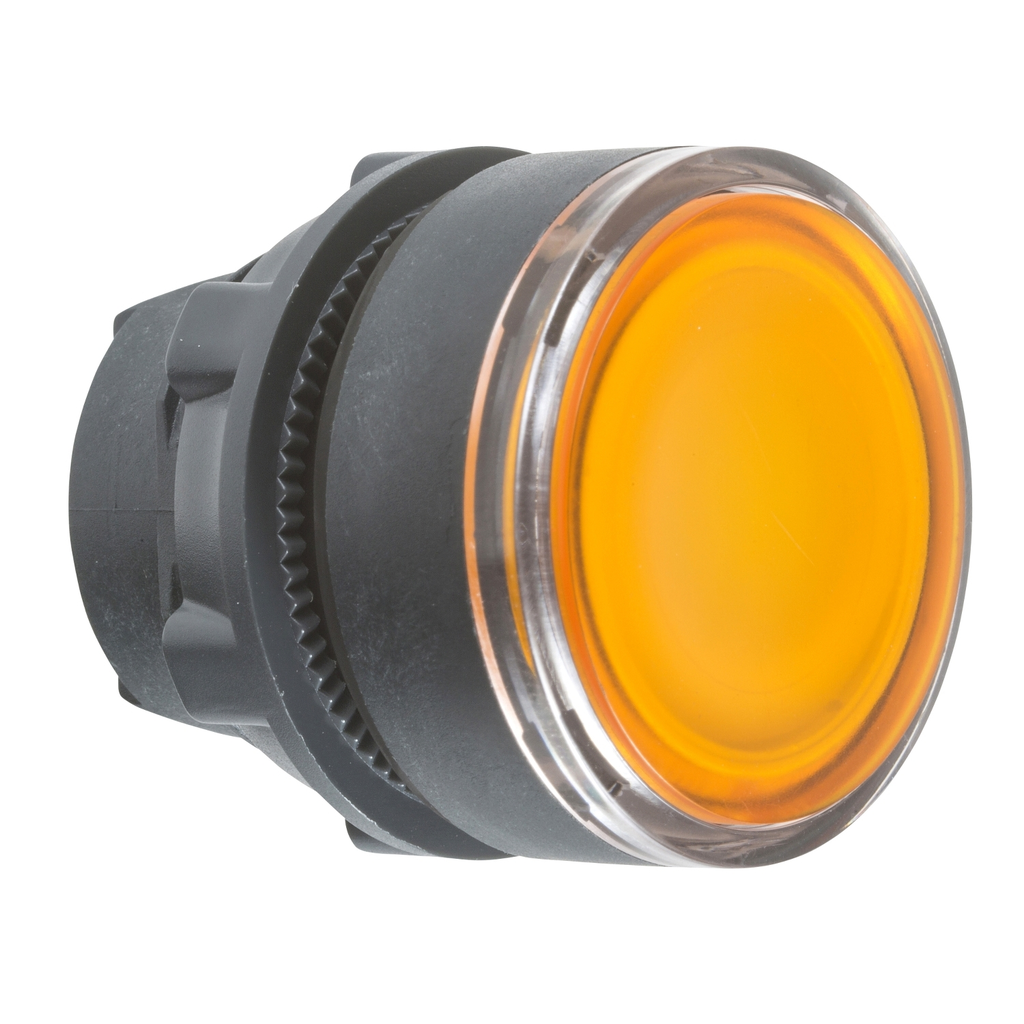 Mayer-DDS-Head for illuminated push button, Harmony XB5, XB4, orange flush pushbutton 22mm spring return BA9s bulb-1