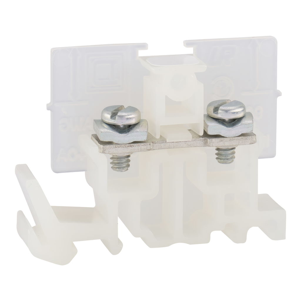 9080GP6 – Terminal block, Linergy, pressure wire connector, natural colored block, 40A, 600V