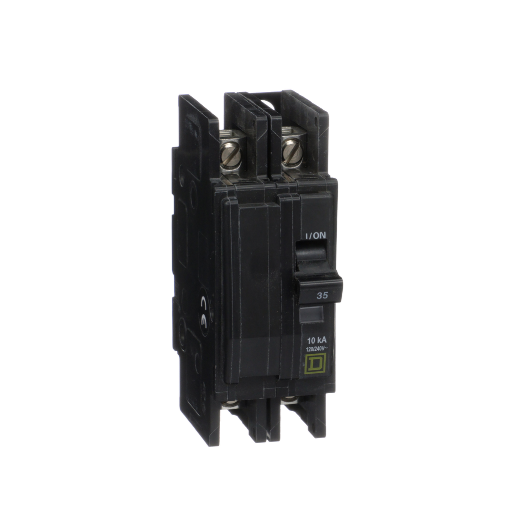 QOU235 – Mini circuit breaker, QOU, 35A, 2 pole, 120/240 VAC, 10kA