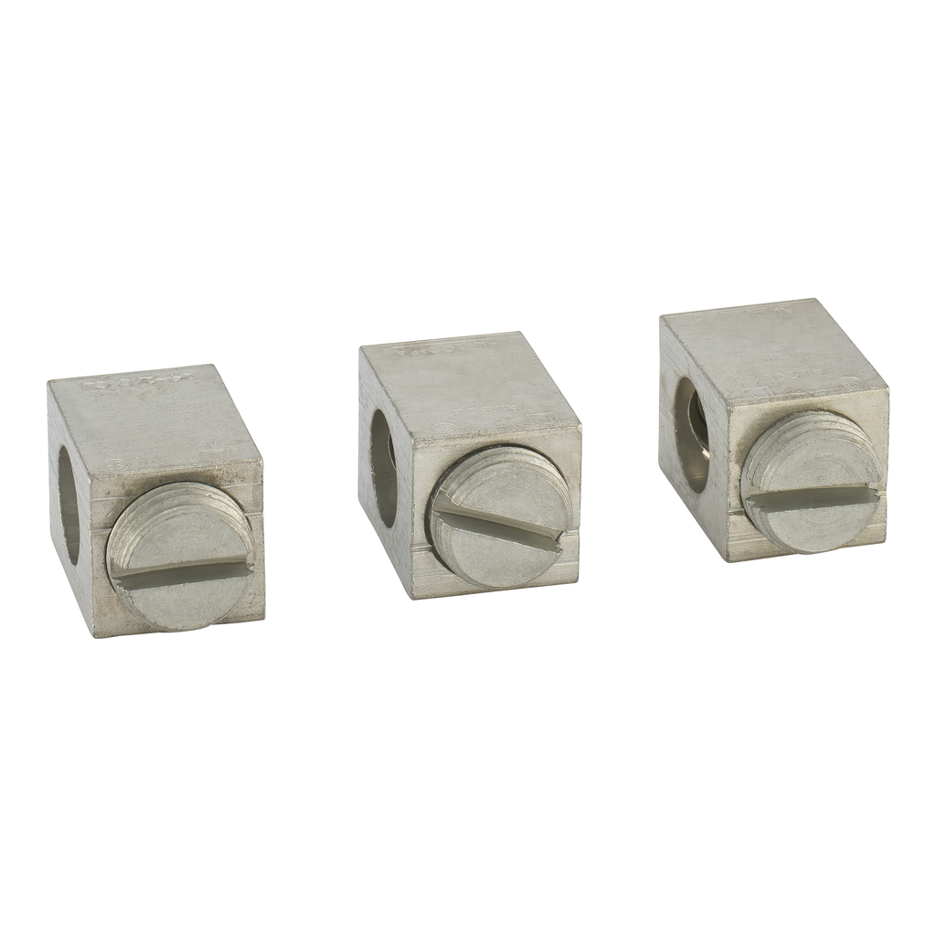 AL100FA – Circuit breaker accessory, FA/FH/FI, lug kit, mechanical, 100A, 14 to 1/0 AWG Cu, 12 to 1/0 AWG Al, qty 3