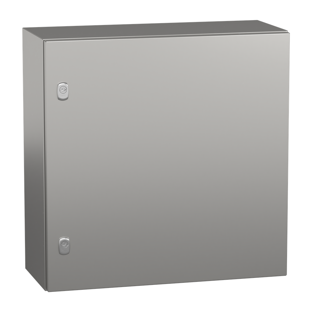 NSYS3X6625 – Wall mounted enclosure, PanelSeT S3X, stainless steel 304L, plain door, 600x600x250mm, IP66
