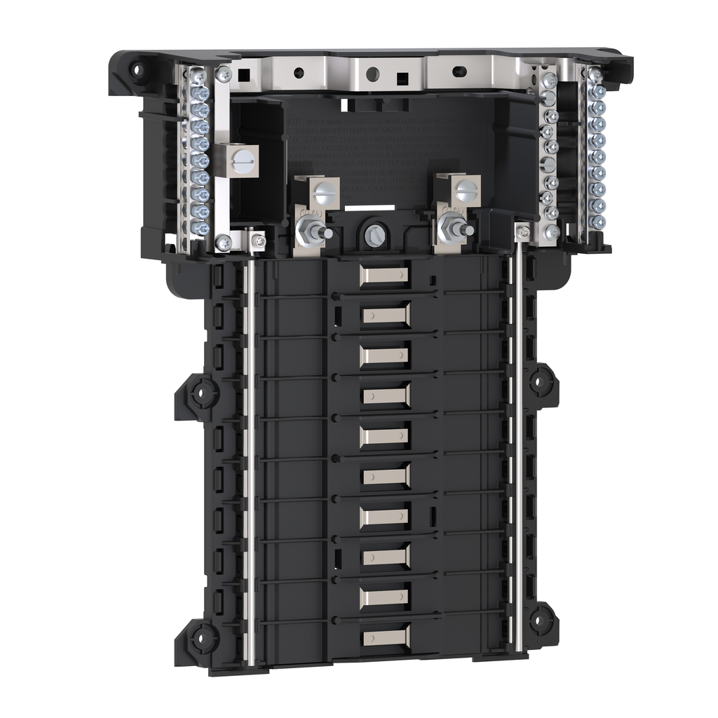 QON120L125PI – Load center interior, QO, mounting base, 1 phase, 20 spaces, 125A main lugs, PoN, OEM