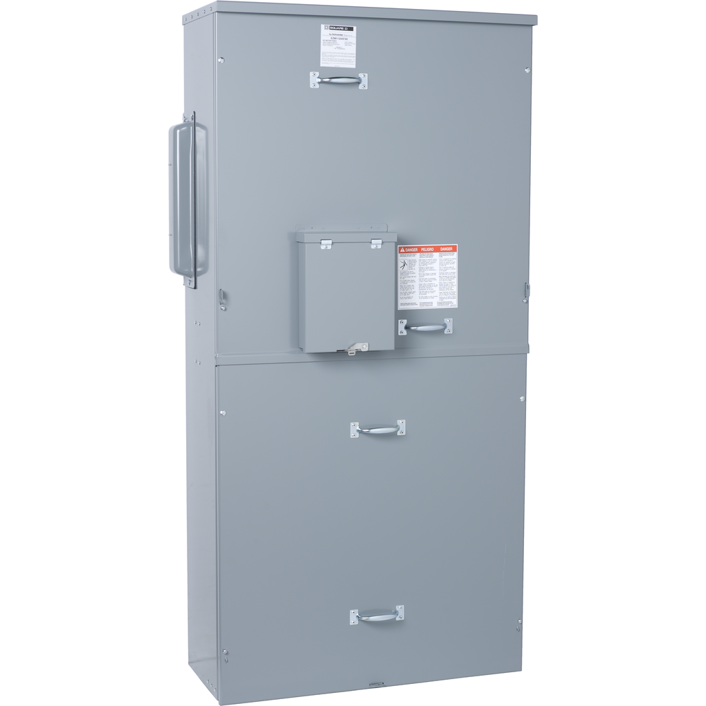 EZM11200FST – Main fusible (Class T) switch unit, EZ Meter-Pak, 1200A, 120/240VAC, 1ph/3W, 1200A bus, OH, Type 3R