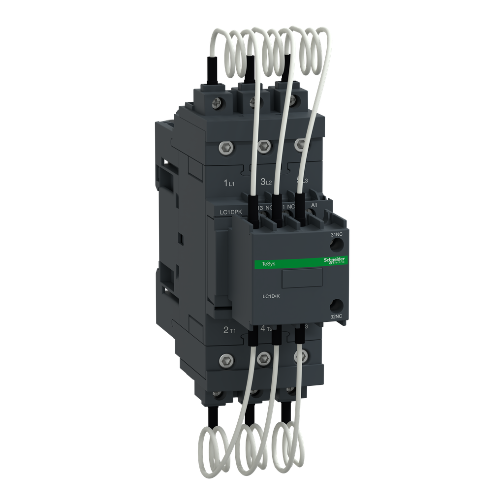 LC1DPKF7 – Capacitor contactor, TeSys Deca, 30 kVAR at 400 V/50 Hz, coil 110 V AC 50/60 Hz